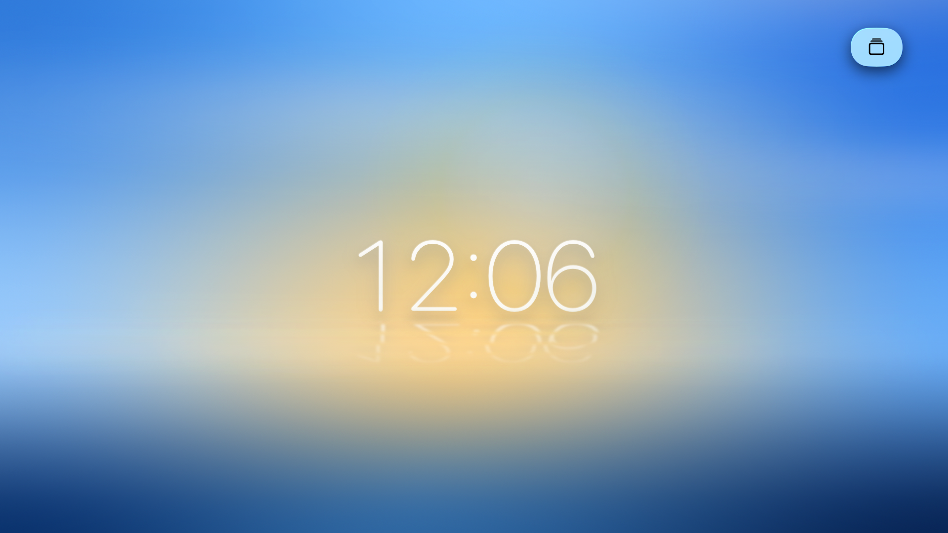 Lumen Noise ambient clock on Apple TV